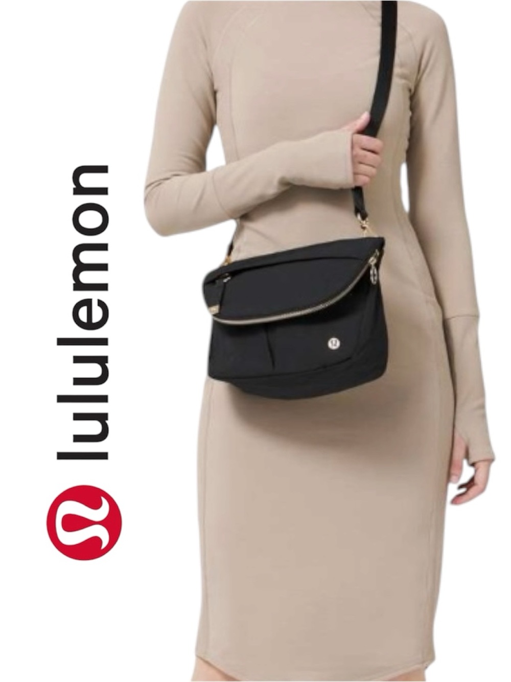 lululemon Festival Bag 5L Black/Gold